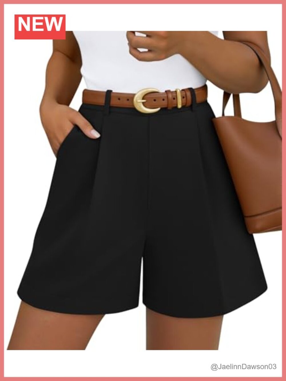 Wide Leg High Waisted Dressy Shorts Pleated Pull On Pockets
